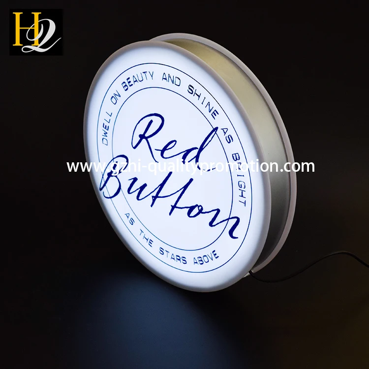 acrylic round shape light box