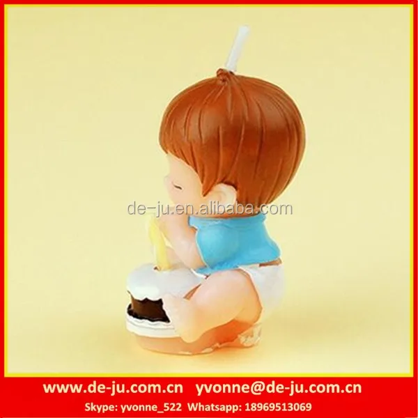 Beautiful Pray Boy With Birthday Cake Candle Decoration Kids