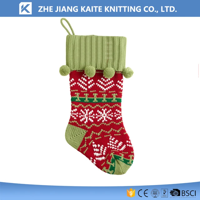 kt-02542 knitted christmas stocking