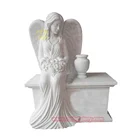 Stone Tombstone Natural Stone High Quality Customized White Cross Marble Tombstone For Sale And Monuments
