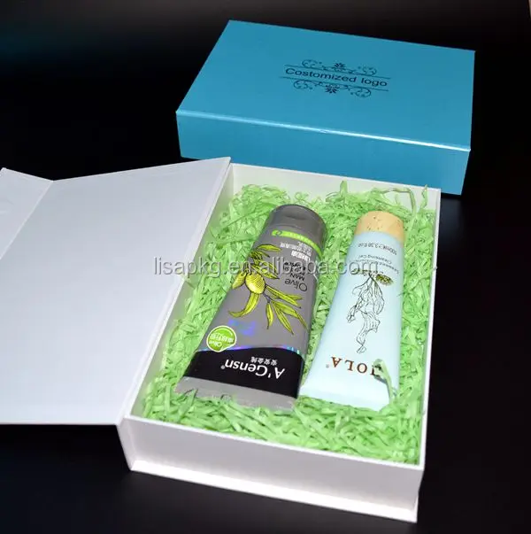 packaging magnetic closure matte white paper gift perfume box