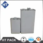 5L square paint can,empty oblong container,F-style oil tin can