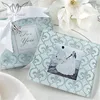 Persian Fleur de Lys Engraved Classic Glass Coasters Photo Frame For Wedding Favors Giveaway Gifts