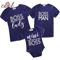 

2019 hot sale summer family matching clothing couple t shirts and baby clothes romper matching mom and daughter