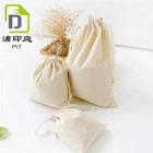 Natural Cotton Drawstring Promotional Muslin Bags Pouch/Wedding Favor Gift Packaging Bag