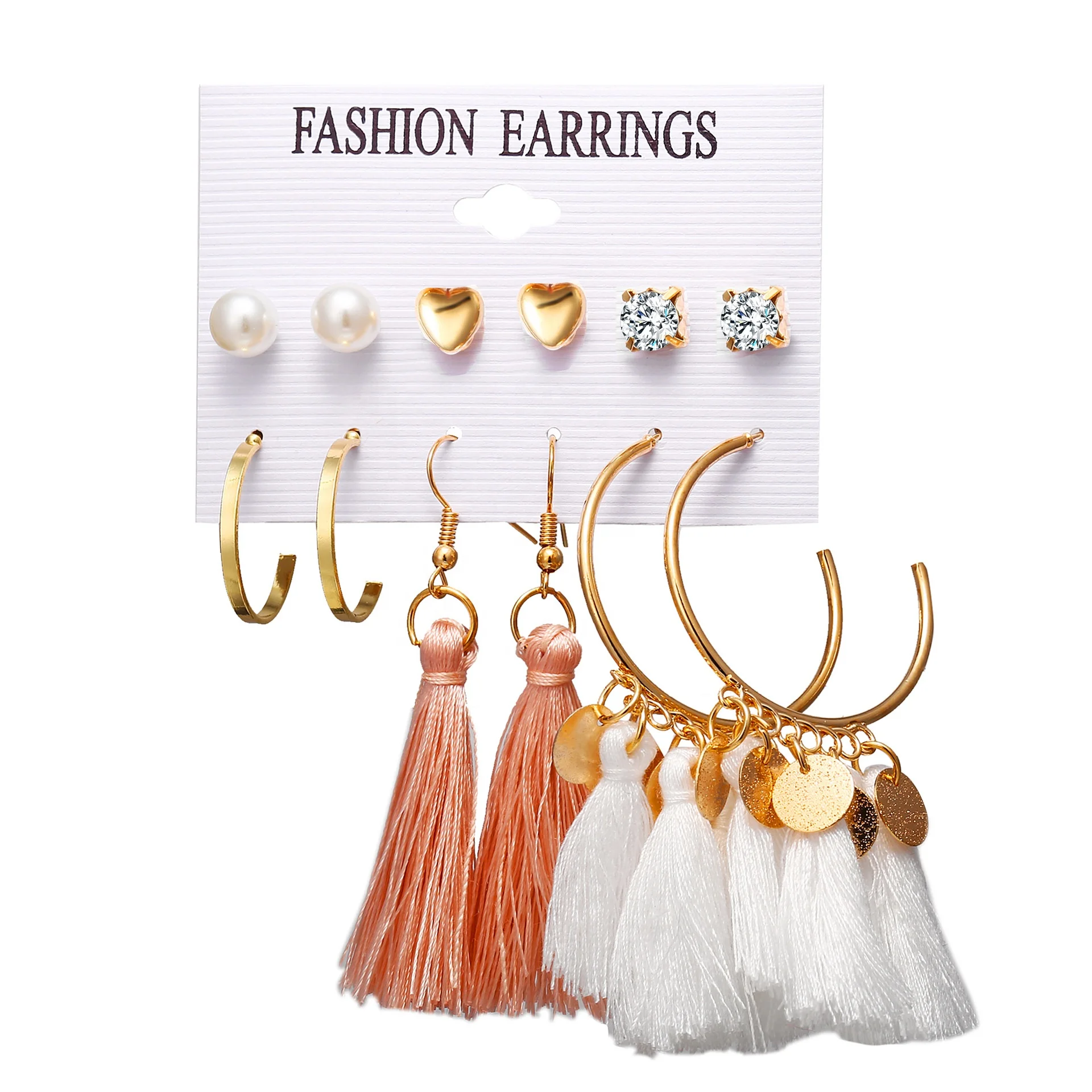 E1561 7 Designs Fashion Long Tassel Stud Earrings Set For Women Girl 2019 Bohemian Geometric Earring
E1561 7 Designs Fashion Long Tassel Stud Earrings Set For Women Girl 2019 Bohemian Geometric Earring