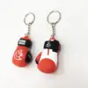 audited manufacturer hot sale 3D double side mini boxing glove silicone key chain