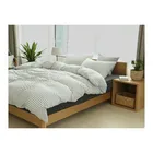 incredibly soft and snuggly grey melange color fabric 100%cotton baby bedding set