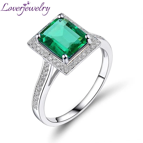 NEW!Hot Sale Ladies Diamond Emerald Ring In Solid 14Kt White Gold 6x8mm SR0077, N/a
NEW!Hot Sale Ladies Diamond Emerald Ring In Solid 14Kt White Gold 6x8mm SR0077, N/a