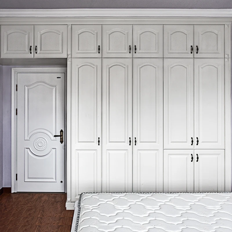 One Stop Solution 100 Solid Wood Modular White Wardrobe With