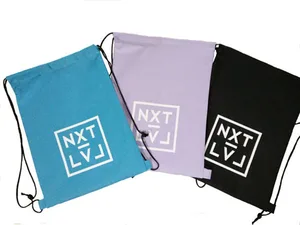 plastic drawstring backpack bag shopping drawstring bag sport