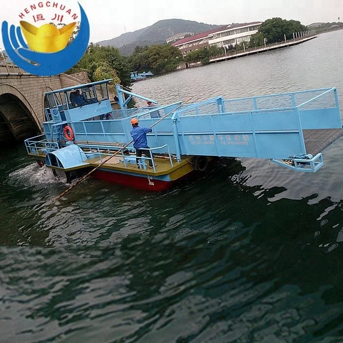 Weed Harvester/Aquatic Weed Cutting machine/River rubbish collection boat