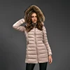 Italy Quick delivery hooded faux fur down ladies coat, jackets hooded coat