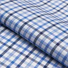 Luthai Textile Luxury NOS 100% cotton yarn dyed woven twisted twill check men's shirt fabric 120/2