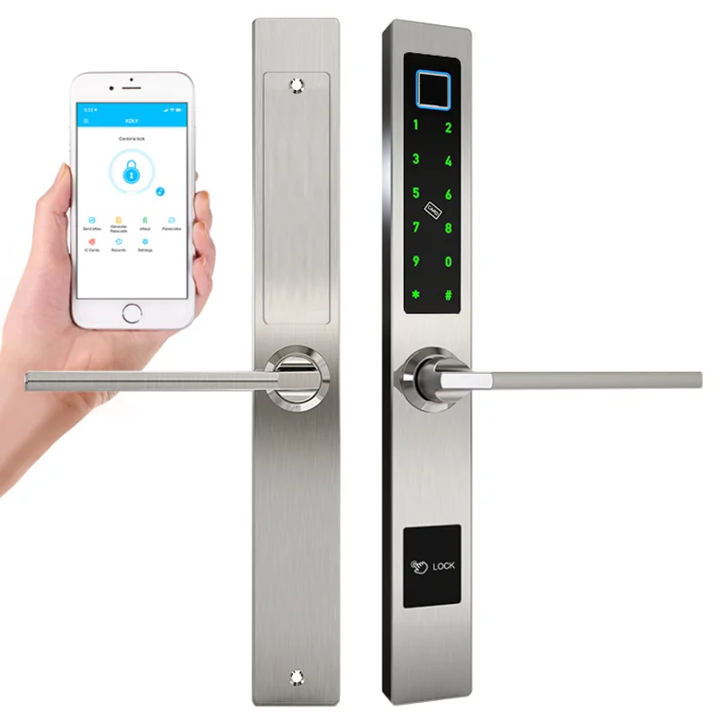 Hot Selling Best Quality WIFI BT APP Fingerprint Digital Smart lock for apartment & home & school
Hot Selling Best Quality WIFI BT APP Fingerprint Digital Smart lock for apartment & home & school