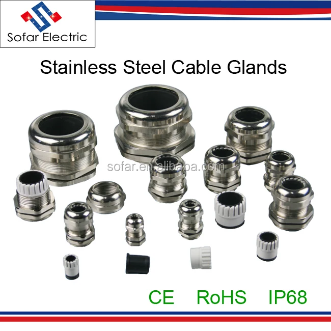 Watertight IP68 Stainless Steel Cable Gland M100
