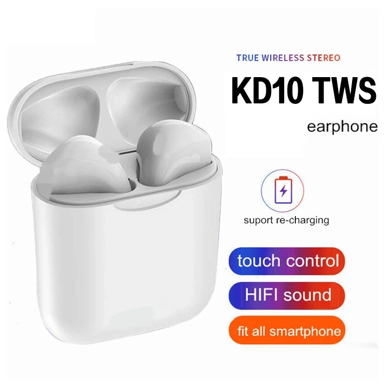 2019 KD10 TWS Touch Bluetooth 5.0 Wireless Earphone with popup window 6D Stereo Sound bluetooth Headset
2019 KD10 TWS Touch Bluetooth 5.0 Wireless Earphone with popup window 6D Stereo Sound bluetooth Headset
