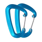 good quality outdoor climbing carabiners and qiuckdraws D-shaped clip with 12kn
