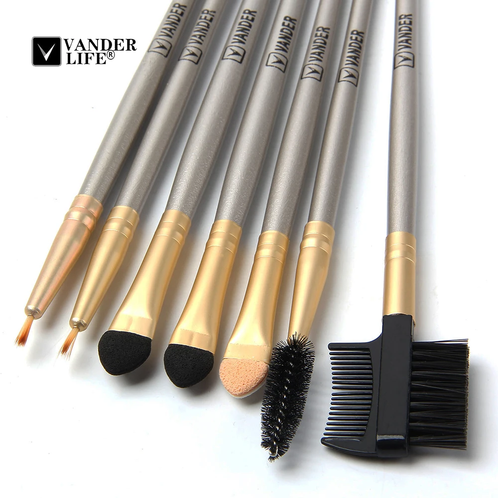VANDER LIFE 24Pcs Makeup Brush Sets Professional Cosmetics Brushes Set Kit + Pouch Bag Champagne Make Up Tools Pincel Maquiagem (3)