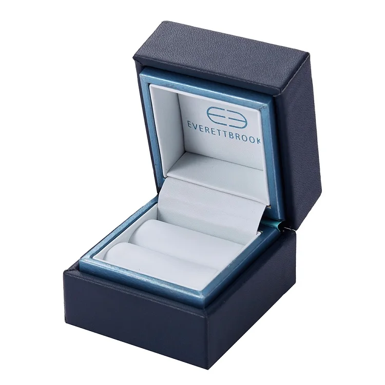hinged lid cardboard paper packaging display wedding jewelry