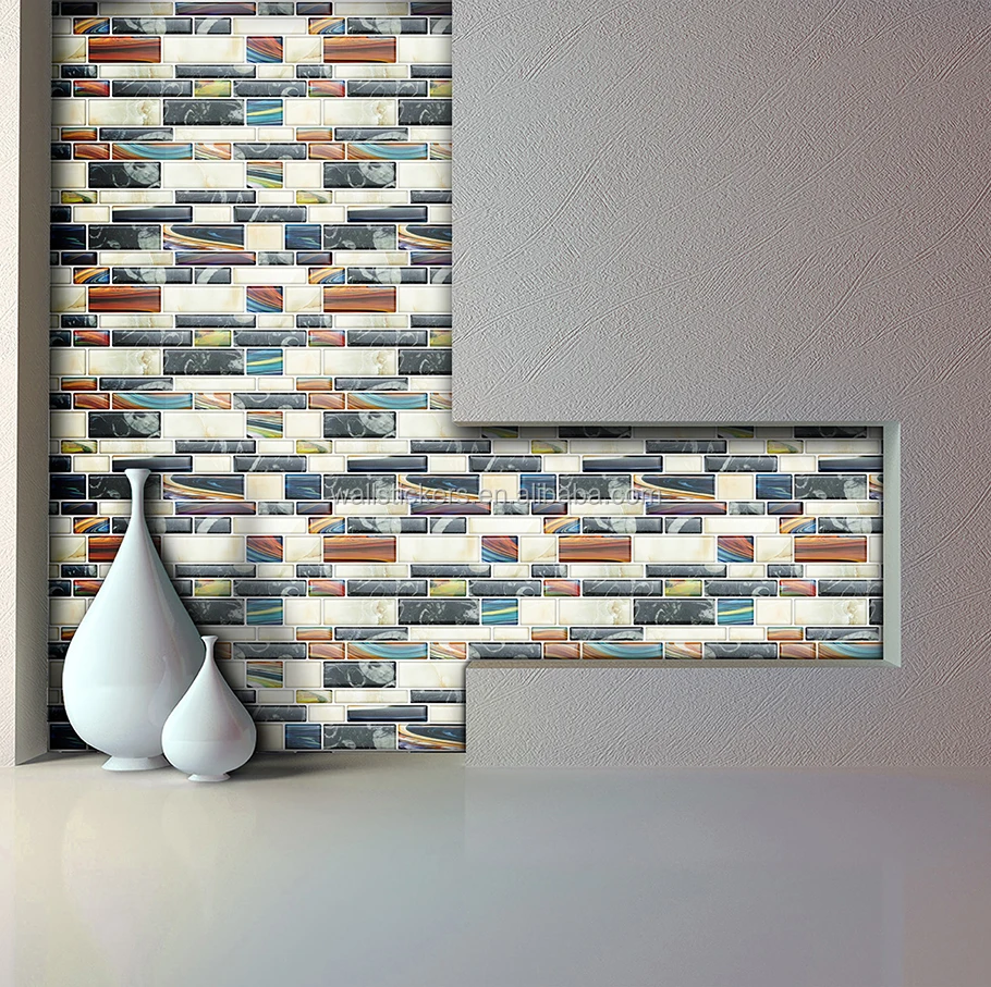 10x10 Inches Epoxy Self Adhesive Bathroom Backsplash Wall Tile