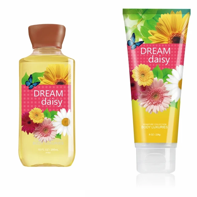 body cream and organic shower gel bath and body gift set