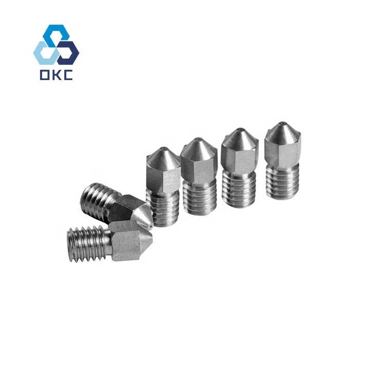 Factory stock 3D nozzle hard wear resistance tungsten carbide 3D printer nozzle with one stop customized service