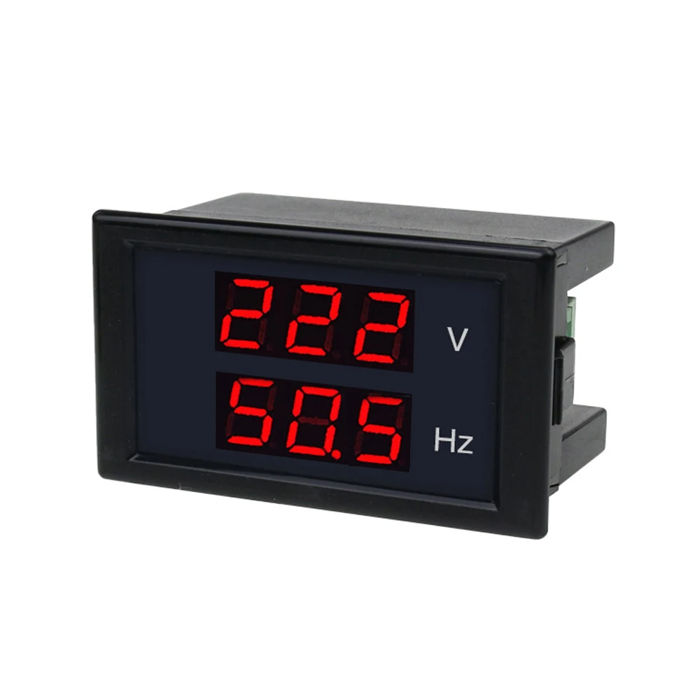 Digital Ac Voltmeter Hertz Hz Meter Ac80 300v Frequency Counter 45 65hz