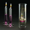 Set/3 glass oil lamp for Christmas holiday wedding decoration glass candle