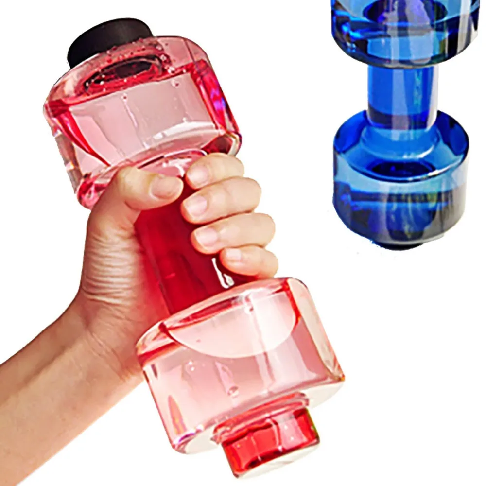 New Design Custom Logo Home Fitness Gym Equipment Sports Dumbbell Shape Water Bottle, Blue green pink and customized pantone
New Design Custom Logo Home Fitness Gym Equipment Sports Dumbbell Shape Water Bottle, Blue green pink and customized pantone