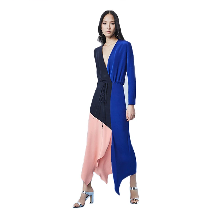 Long Sleeve Ladies Simple Fashion Dresses Korean Style Patchwork Asymmetry Multi Color New Dress
Long Sleeve Ladies Simple Fashion Dresses Korean Style Patchwork Asymmetry Multi Color New Dress
