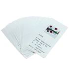 Printed 100% Polyester Fabric Washing Care Labels for Shoes/Washing Instruction