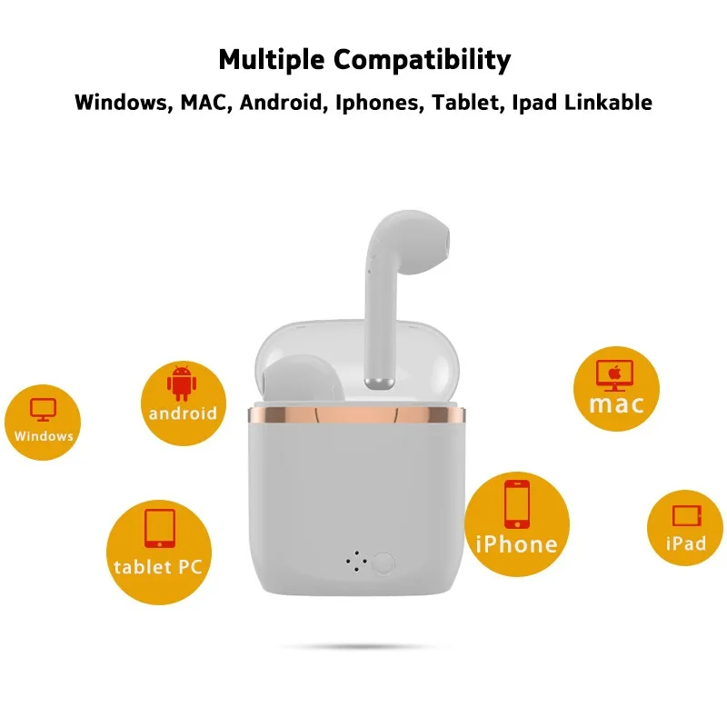 Personal mini true wireless stereo noise cancelling earbuds cheaper bluetooth headsets I7P headphones tws - ANKUX.COM