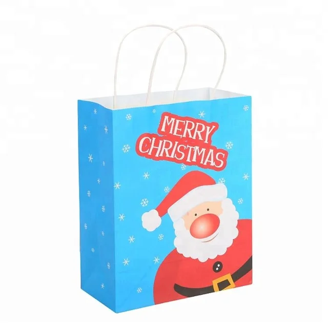 new classic colorful printing paper christmas gift bag