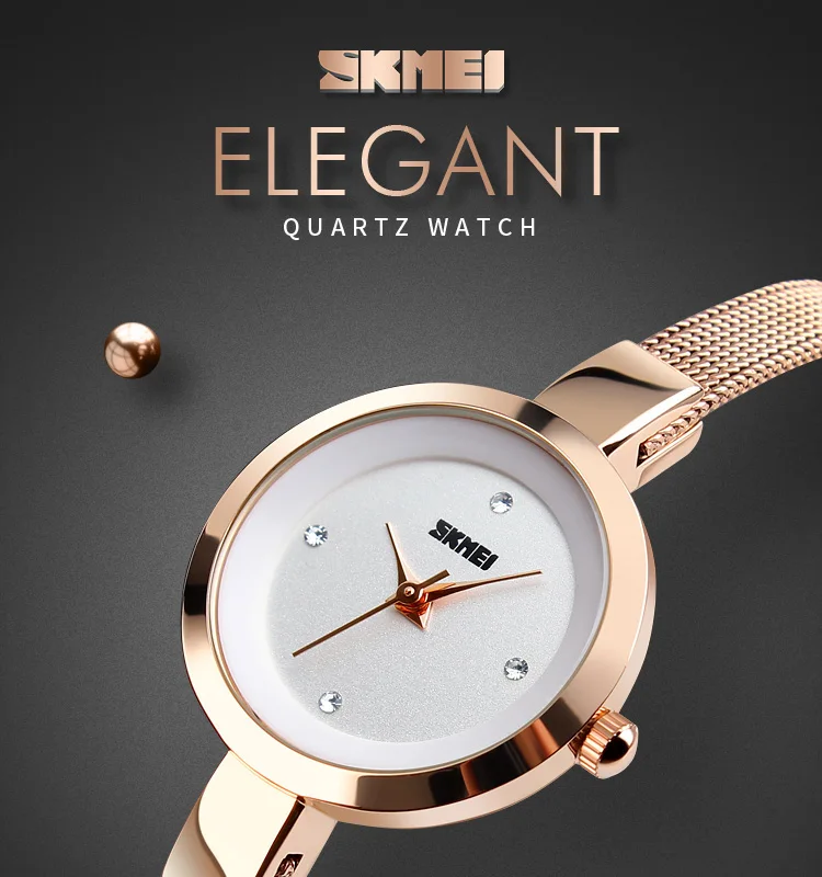 Cheap lady latest alloy hand watch women skmei brand
