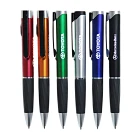 Promotional Metallic customized laser LED light up logo box ball pen