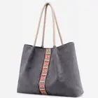 Womens Fashion Handbag Canvas Lady Bucket Bag Tote Bag