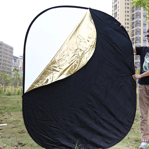 60X90cm 2 in 1 Light Mulit Collapsible Disc Photography Reflector Photo Studio Accessories for flash light SilverGold (6).jpg
