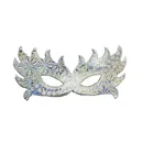 Wholesale Party Women Masquerade Half Face Silver Paper Butterfly Mask