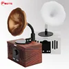 Wholesale Vintage Wireless Trumpet 5W 3.7V Handsfree Wooden Bluetooth Speakers With Fm Radio For Phones And Computer