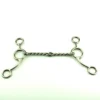 Stainless steel twisted mouth sliding gag horse bits