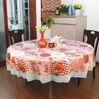 2019 hot sale PVC round table cloth wedding party decoration