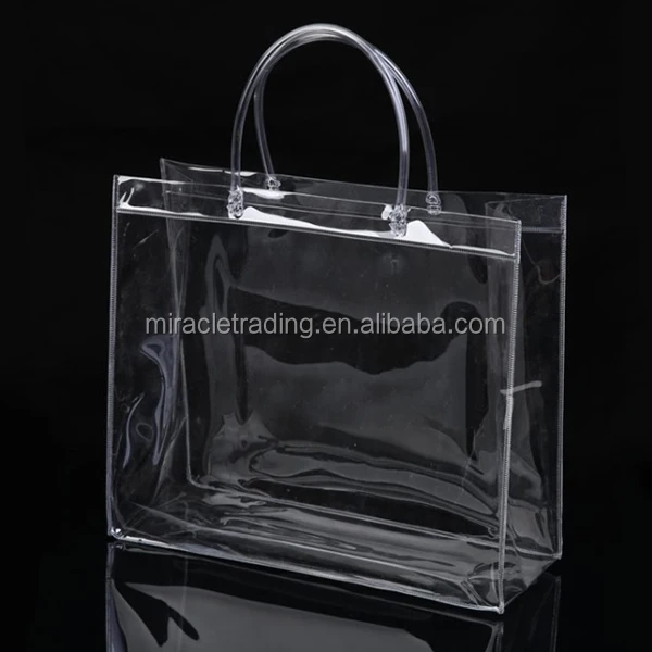 factory price gift and shopping bags with handles customized pvc