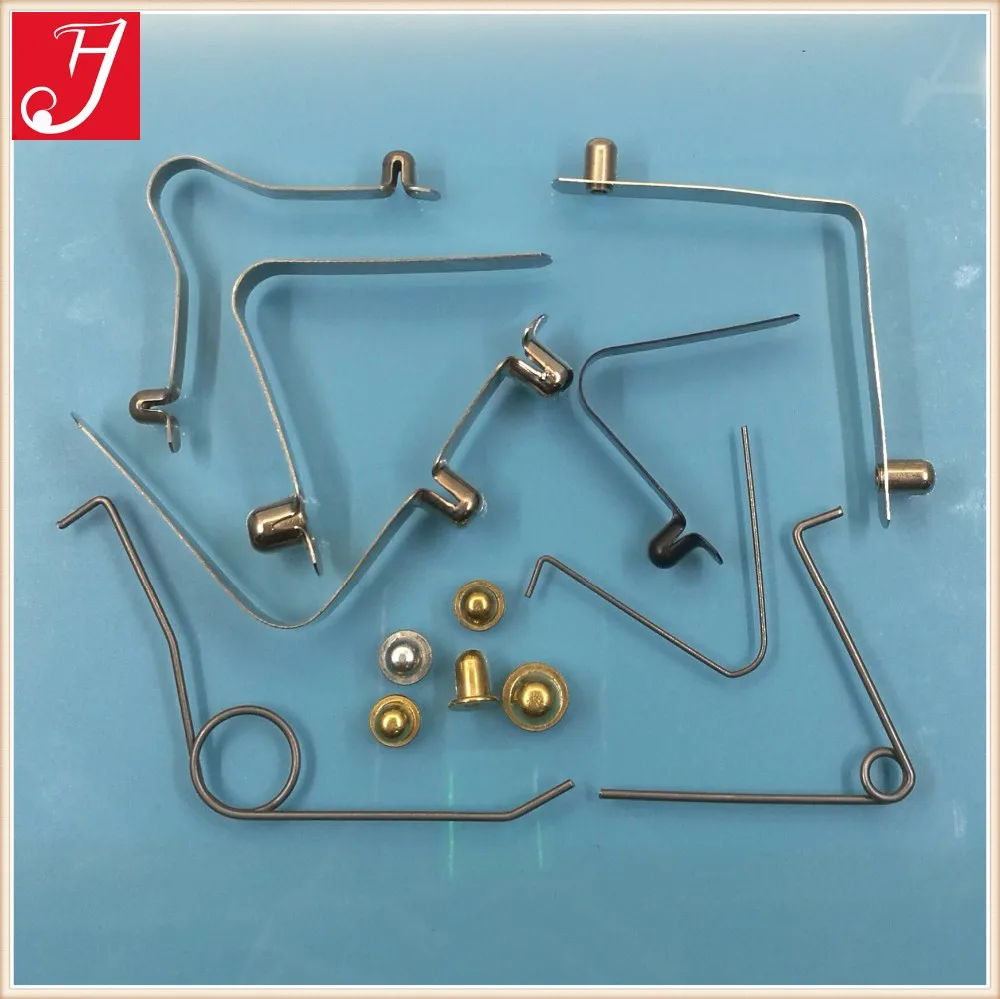 Factory on sale price tent's tube V shaped steel button spring clip (1)