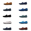 Men Soft Moccasin Driving Loafers Suede Leather Boat Shoes