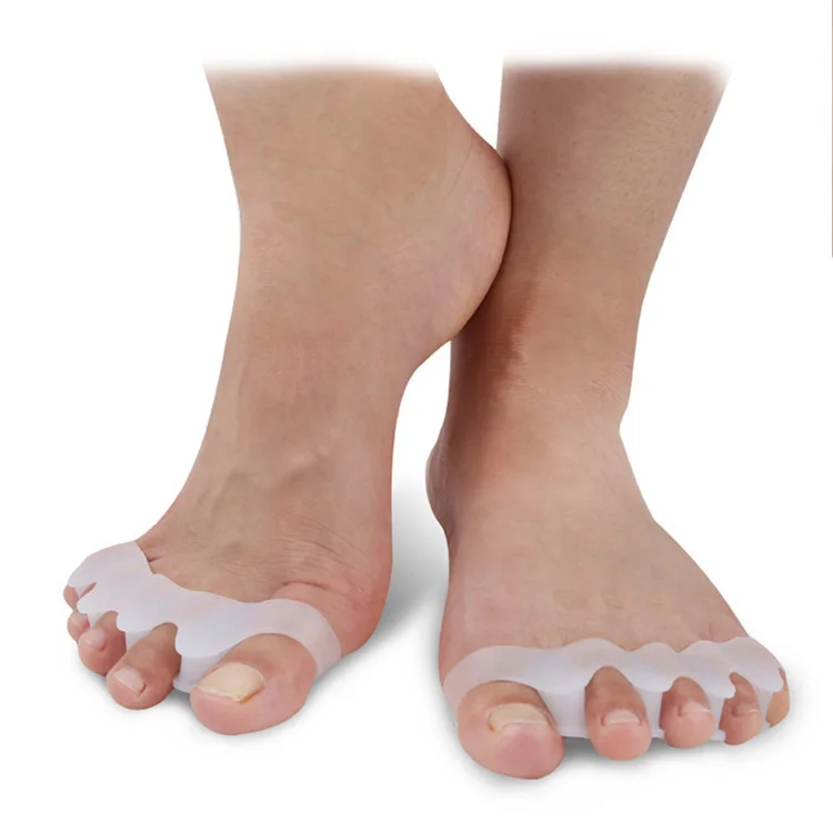 shock proof five holes silicone valgus pro bunion gel toe separators pedicure kids, White
shock proof five holes silicone valgus pro bunion gel toe separators pedicure kids, White