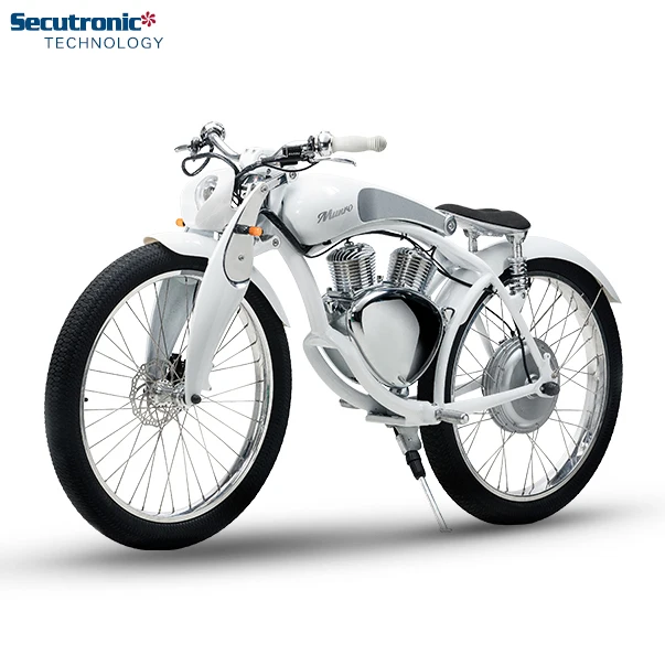 Classic Rechargeable Vintage Frame Motorcycle Style Elektro Bicycle With Battery
