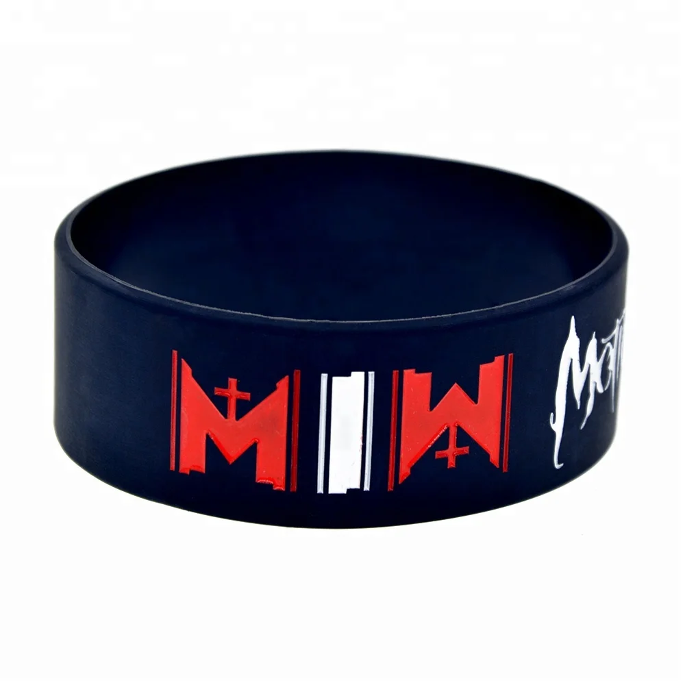 25PCS Black Classic Large Logo MIW Motionless in White Silicone Rubber Wristband
25PCS Black Classic Large Logo MIW Motionless in White Silicone Rubber Wristband