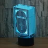 The Bible Model 3D Bulbing Light Visual Illusion LED Atmosphere Lamp Colorful Night Lights 3D Visu Touch USB Table Lampara Lamp