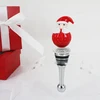 Handcrafted Designer Art Glass Bottle Stoppers Christmas Santa Claus Design